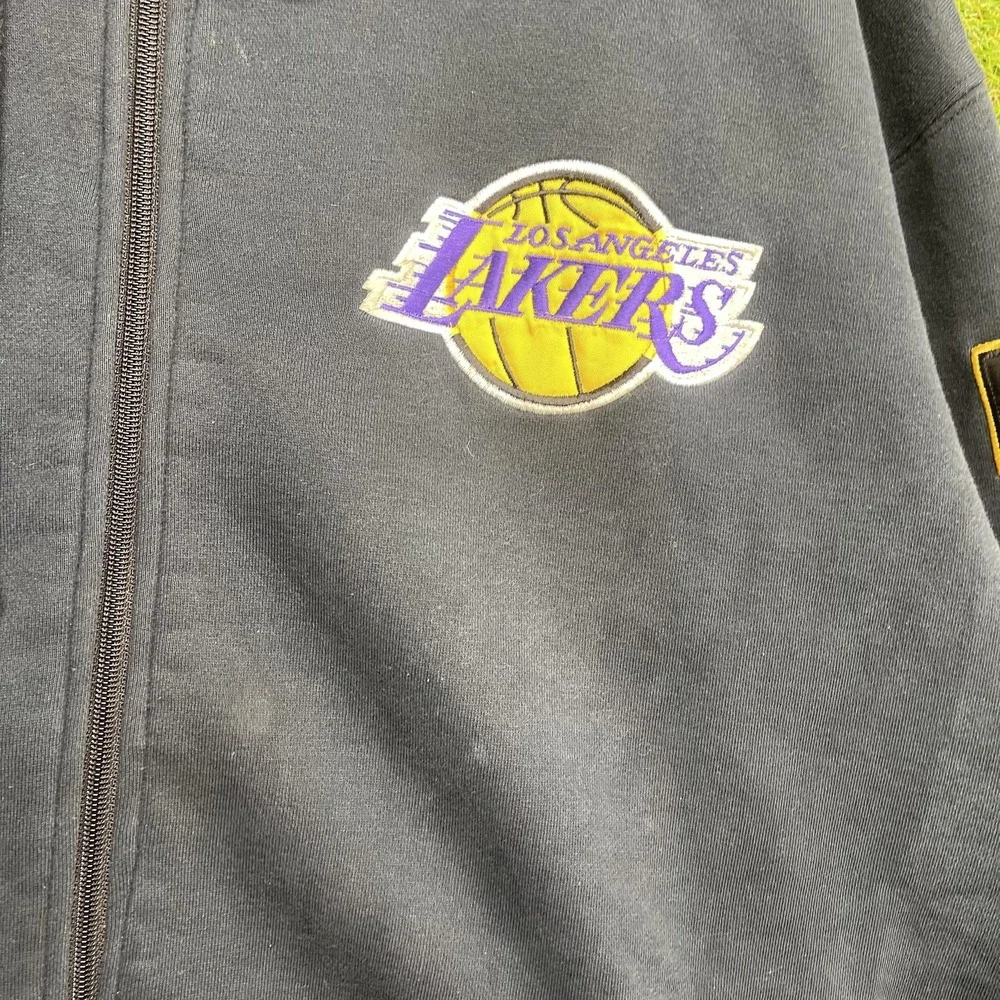 Vintage Los Angeles Lakers Hoodie Mens Large Black NBA Basketball USG 2000s